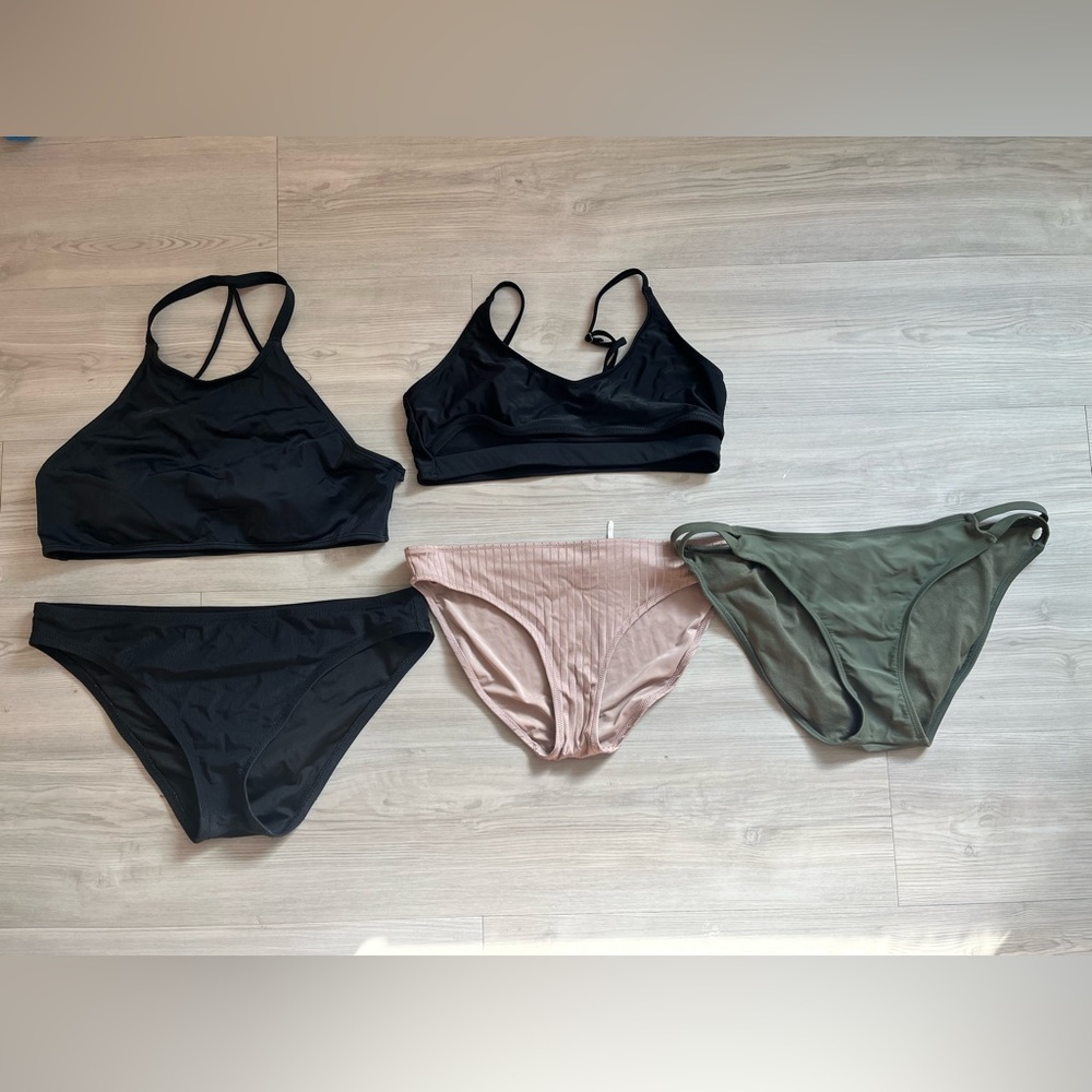 Aerie, Shade & Shore Black Bikini Bottom bundle